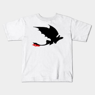 Toothless And Hiccup - How to train your dragon Kids T-Shirt